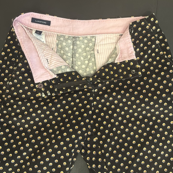 Lands’ End Green Corduroy with Flowers Pants - Picture 14 of 16